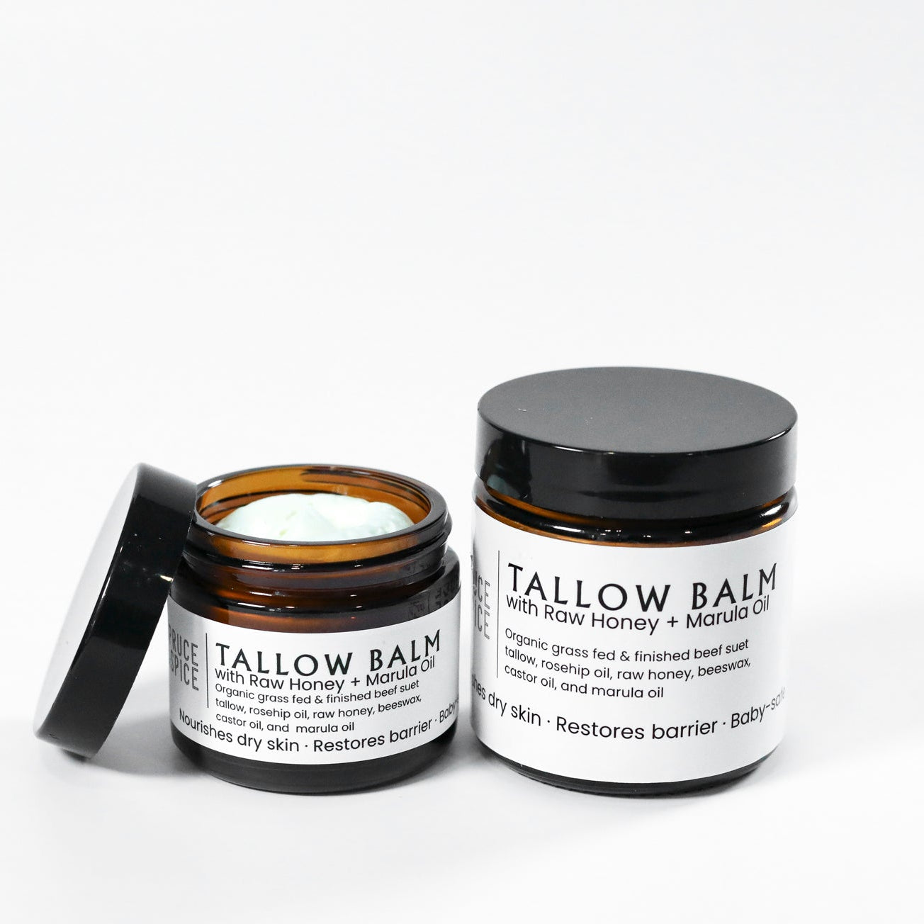 Tallow Butter | Grass Fed and Finished Suet Tallow Balm | Tallow and Honey Balm