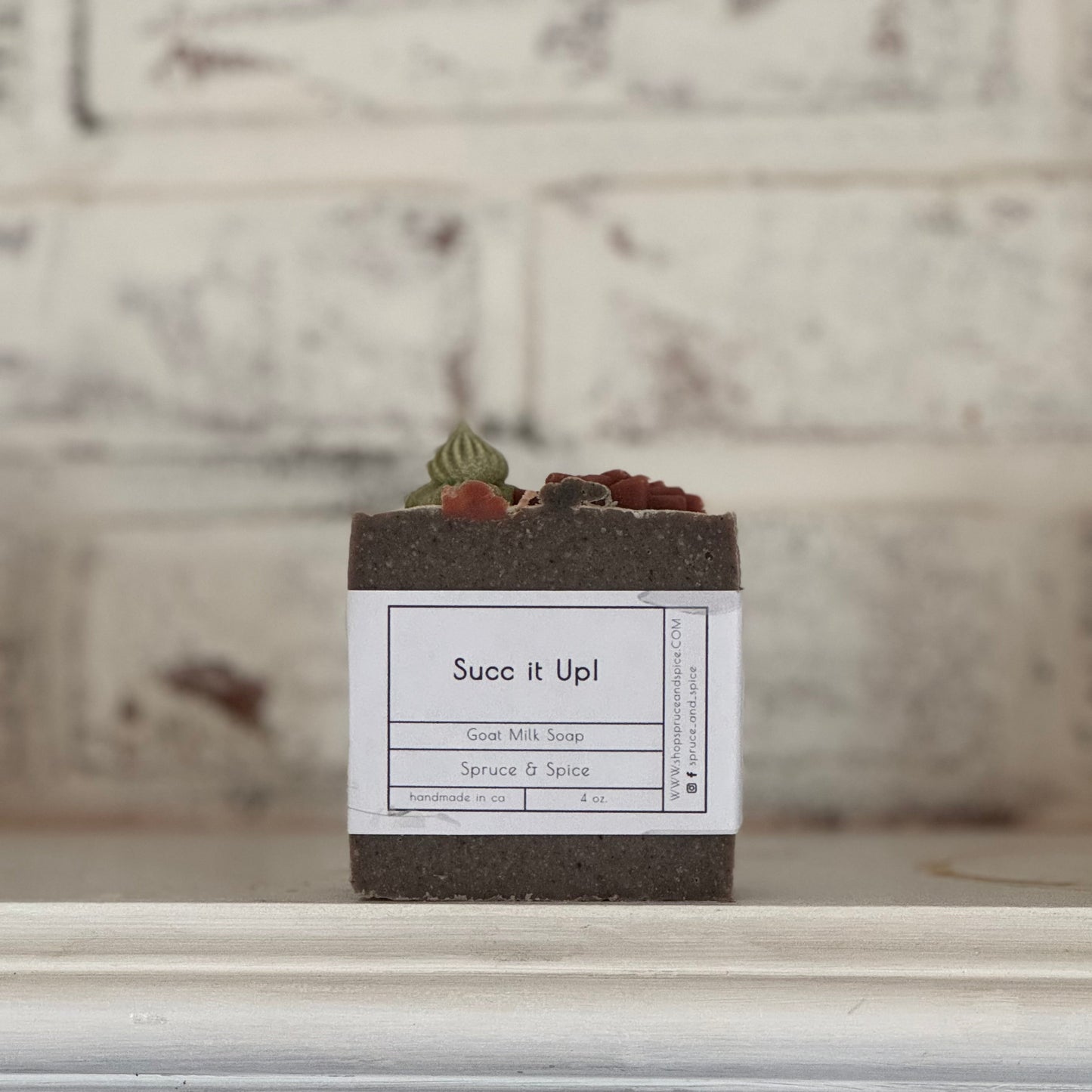 Succ it Up! | Phthalate and Paraben Free | Endocrine Disruptor Free | Goat Milk Soap | Goat Milk Bar | Sensitive Skin | Soap Top | Artisan Soap | Handmade Soap | Bath and Body |