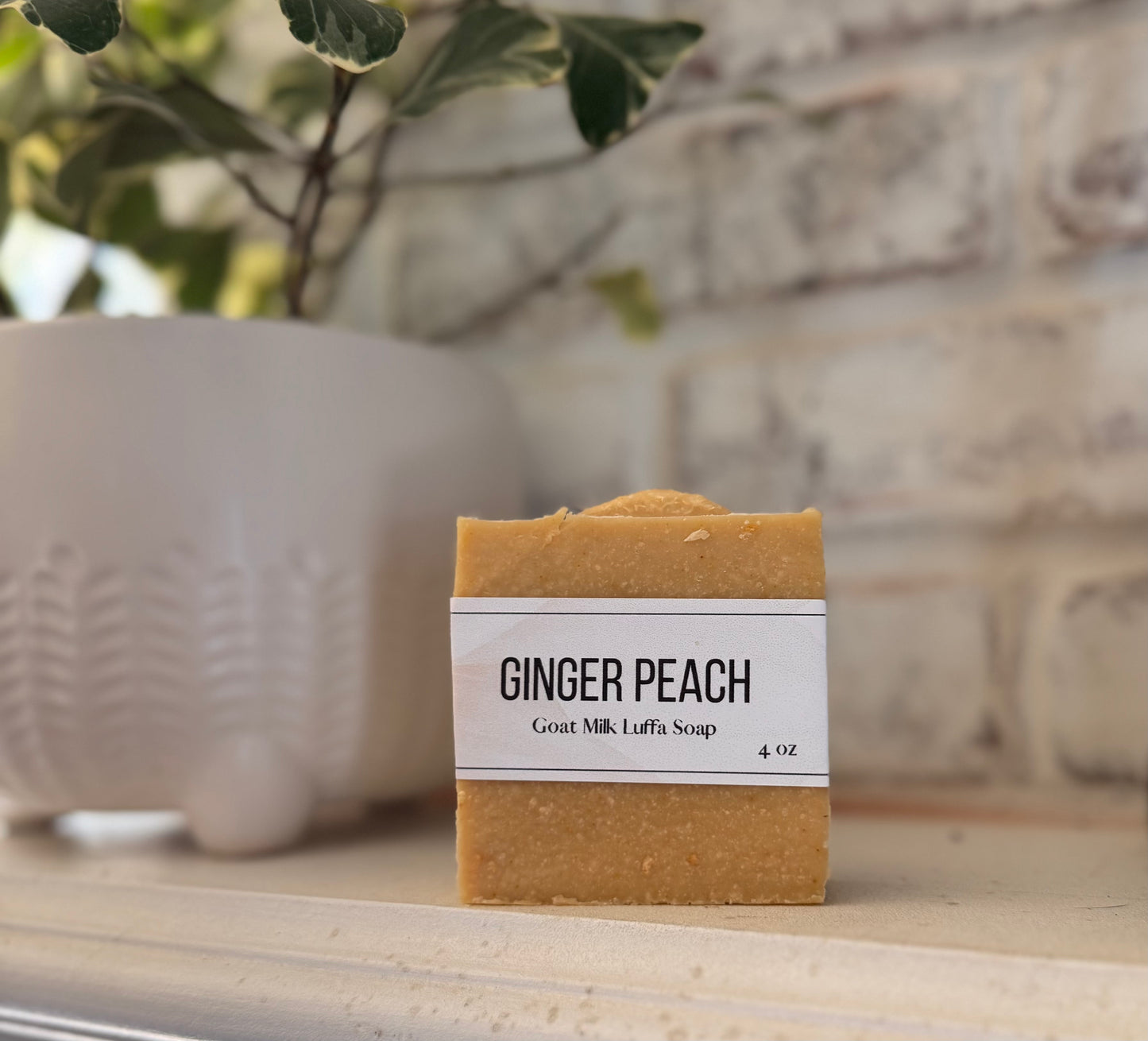 Ginger Peach | Phthalate and Paraben Free | Endocrine Disruptor Free | Goat Milk Soap | Goat Milk Bar | Sensitive Skin | Soap Top | Artisan Soap | Handmade Soap | Bath and Body |