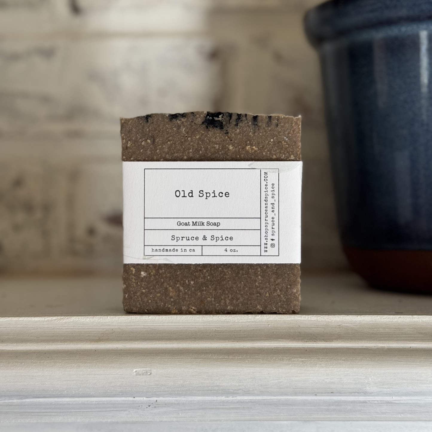 Old Spice Goat Milk Soap | Cold Process Soap | Goat Milk Soap | Goat Milk Bar | Sensitive Skin | Old Spice | Man Bar |