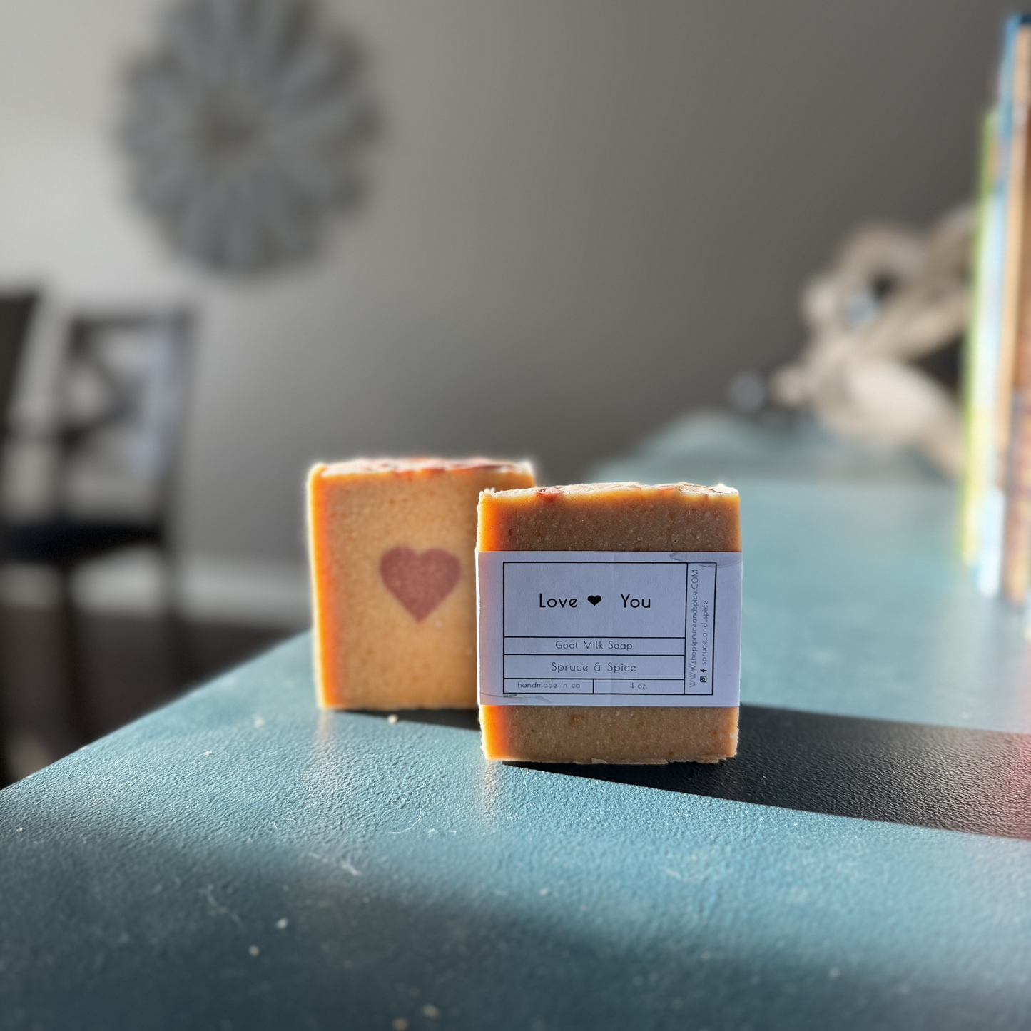 Love ❤️ You | Phthalate and Paraben Free | Endocrine Disruptor Free | Goat Milk Soap | Goat Milk Bar | Sensitive Skin | Soap Top | Artisan Soap | Handmade Soap | Bath and Body | Valentines Day | Anniversary | Birthday |