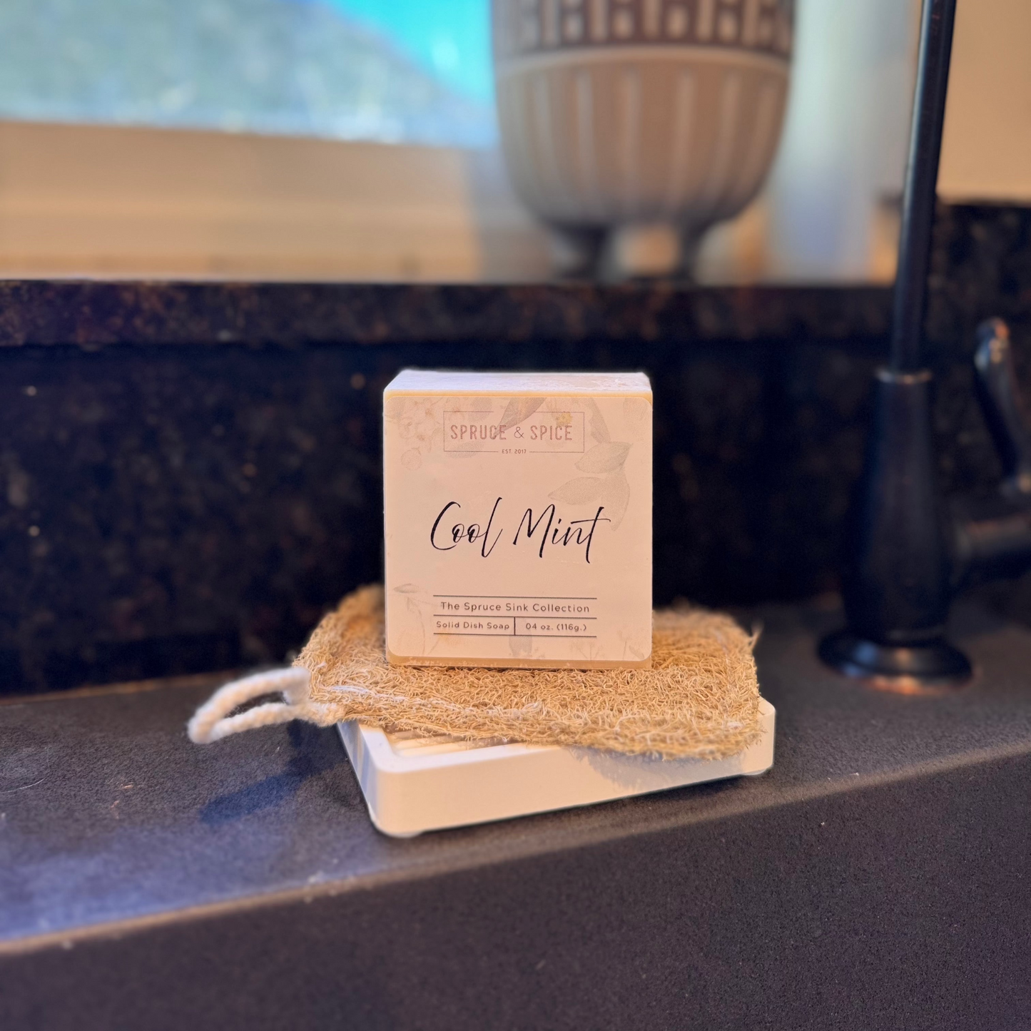 Solid Dish Soap | Solid Dish Goat Milk Soap | The Spruce Sink Collection | Kitchen Sink | Clean Dish Soap | Non toxic Cleaning |