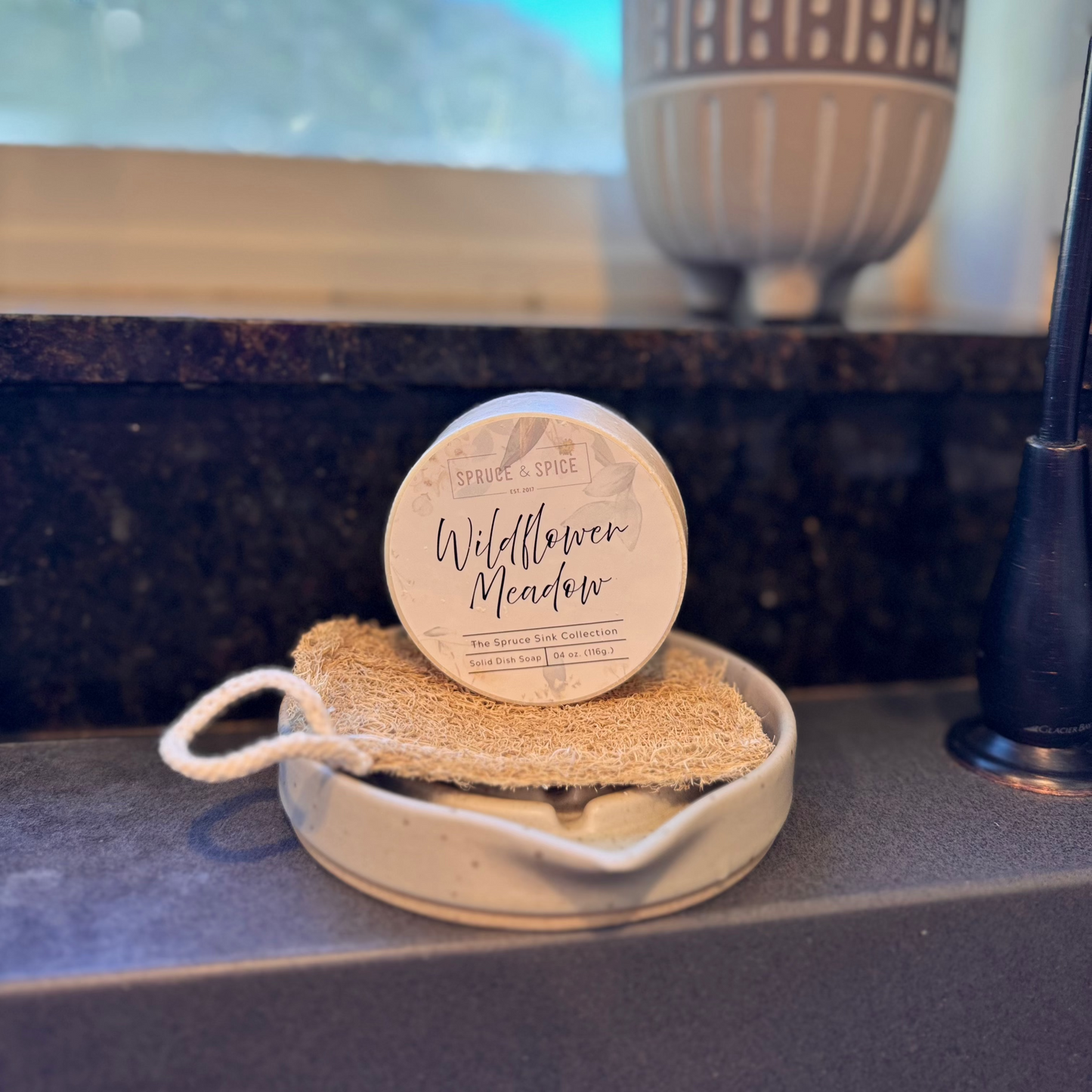 Solid Dish Soap | Solid Dish Goat Milk Soap | The Spruce Sink Collection | Kitchen Sink | Clean Dish Soap | Non toxic Cleaning |
