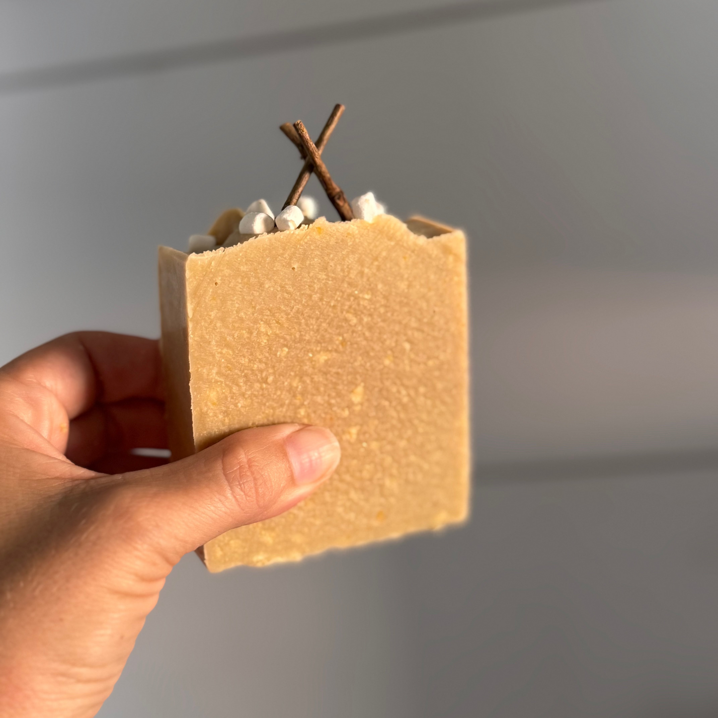 Toasted Fireside | Phthalate and Paraben Free | Endocrine Disruptor Free | Goat Milk Soap | Goat Milk Bar | Sensitive Skin | Soap Top |  Artisan Soap | Handmade Soap |  Bath and Body | Fall Soap