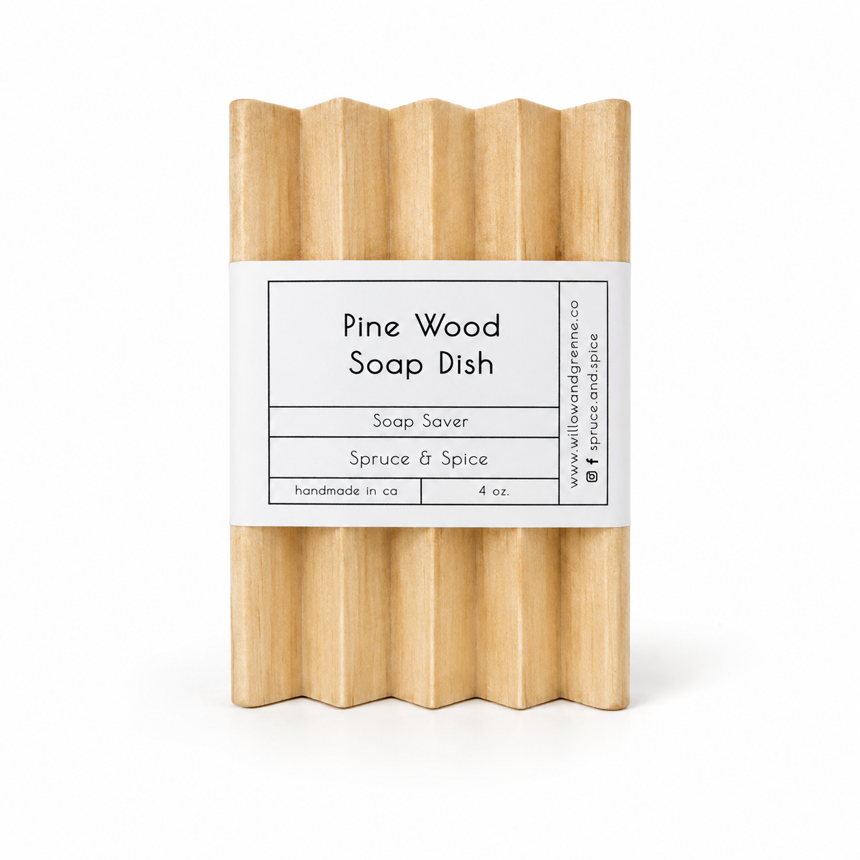 Pine Wood Soap Dish | Soap Saver