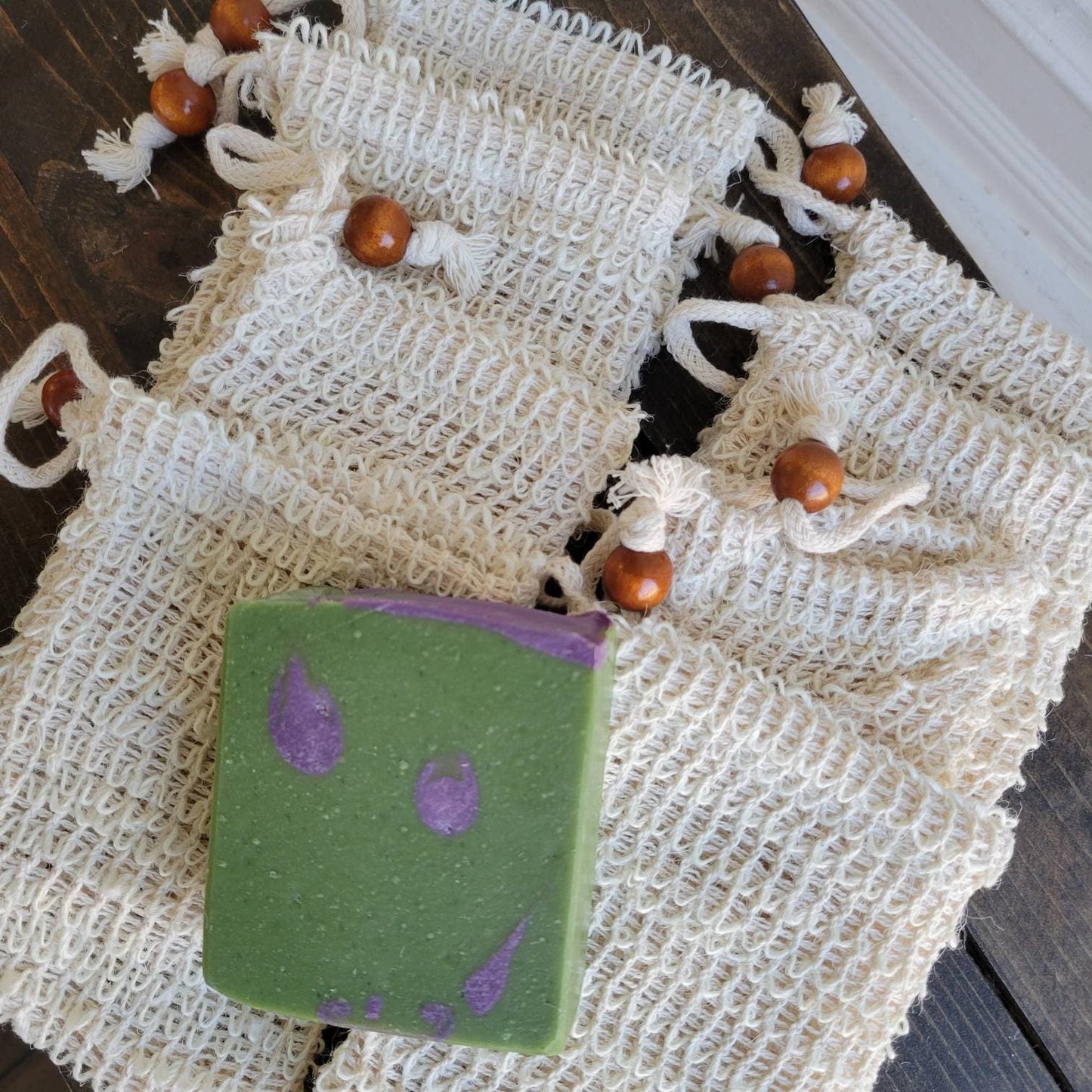 Soap Pouch | Exfoliating Soap Pouch | Soap Scrubber | Body Scrubber |