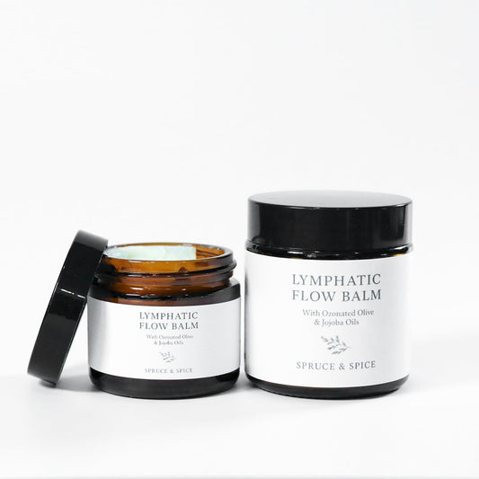 Lymphatic Flow Balm | Ozonated Flow Balm | Herbal Massage Balm for Detox Support