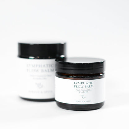 Lymphatic Flow Balm | Ozonated Flow Balm | Herbal Massage Balm for Detox Support