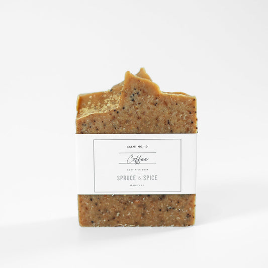 Coffee Goat Milk Soap – Exfoliating & Energizing Natural Bar