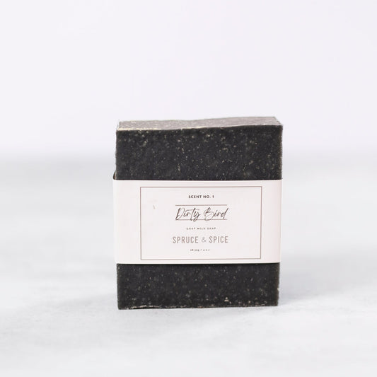 Dirty Bird Goat Milk Soap Bar | Activated Charcoal + Tea Tree
