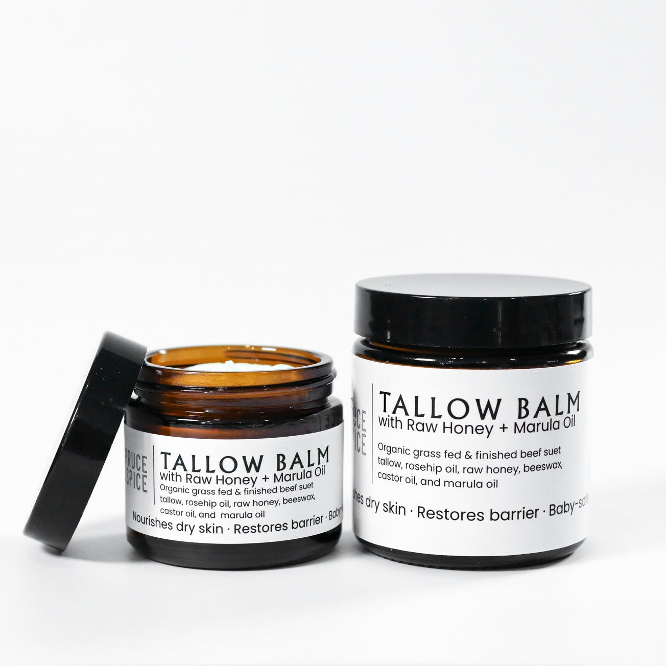 Tallow Butter  | Grass Fed and Finished Suet Tallow Balm | Tallow and Honey Balm