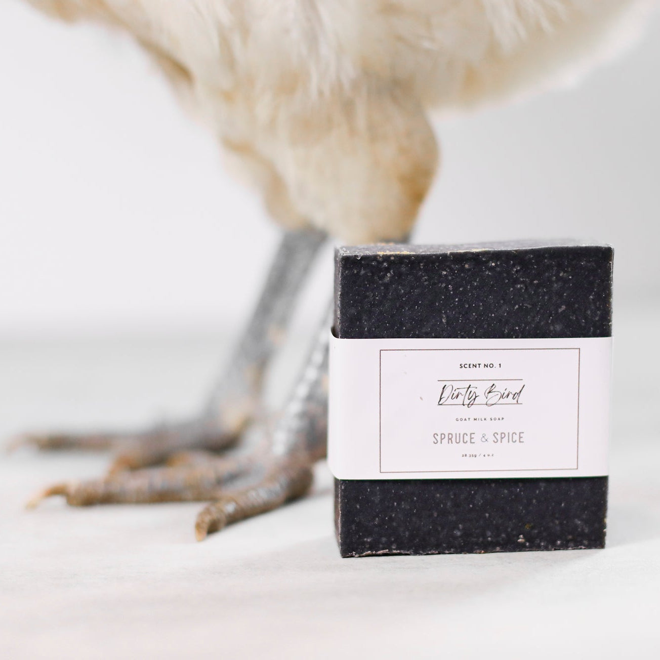 Dirty Bird Goat Milk Soap Bar | Activated Charcoal + Tea Tree