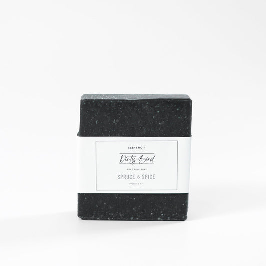 Dirty Bird Goat Milk Soap Bar | Activated Charcoal + Tea Tree