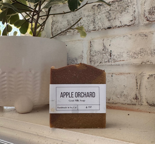 Apple Orchard  | Phthalate and Paraben Free | Endocrine Disruptor Free | Goat Milk Soap | Goat Milk Bar | Sensitive Skin | Soap Top |  Artisan Soap | Handmade Soap |  Bath and Body
