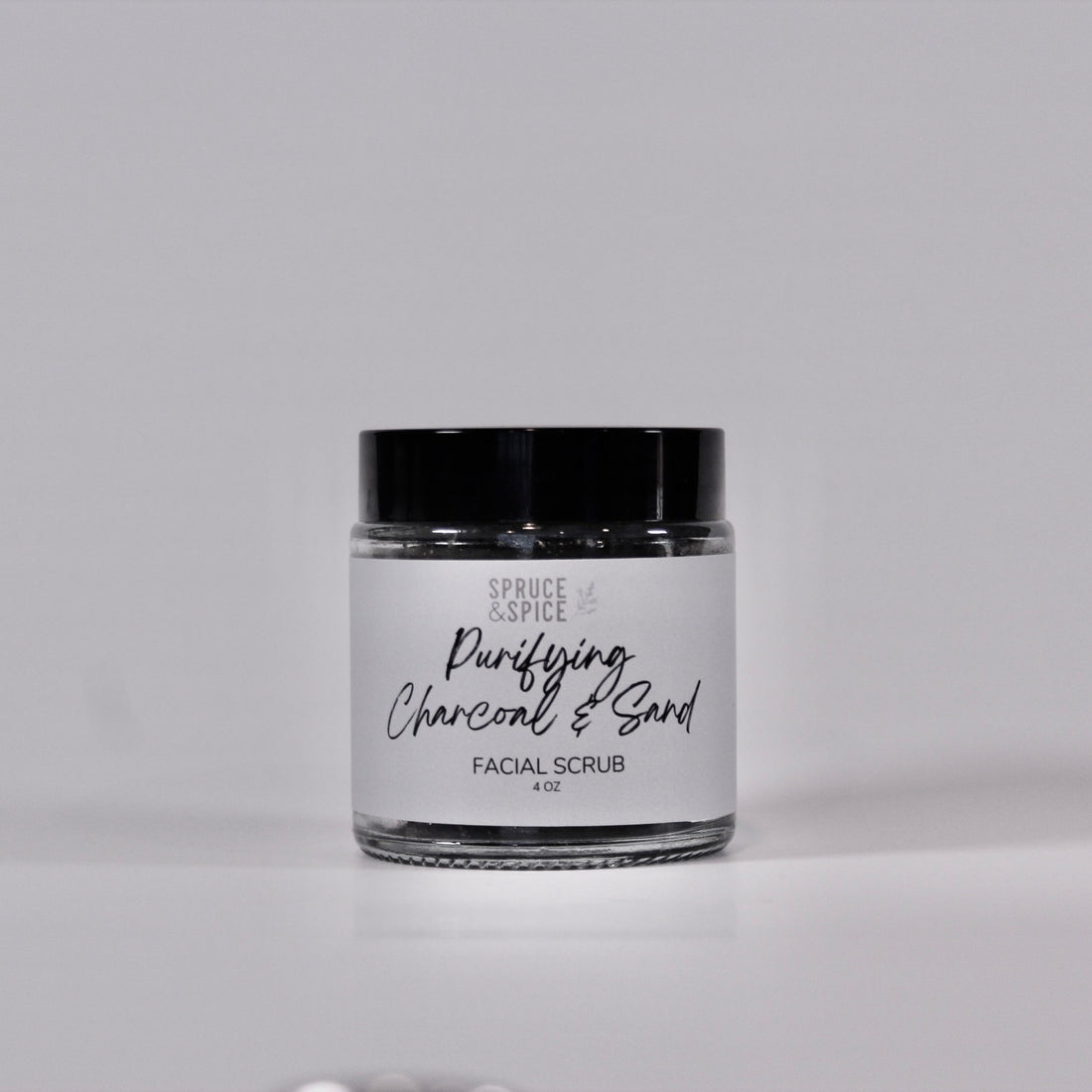 Purifying Charcoal &amp; Sand Facial Scrub | Activated Charcoal Scrub | Detoxifying Scrub |
