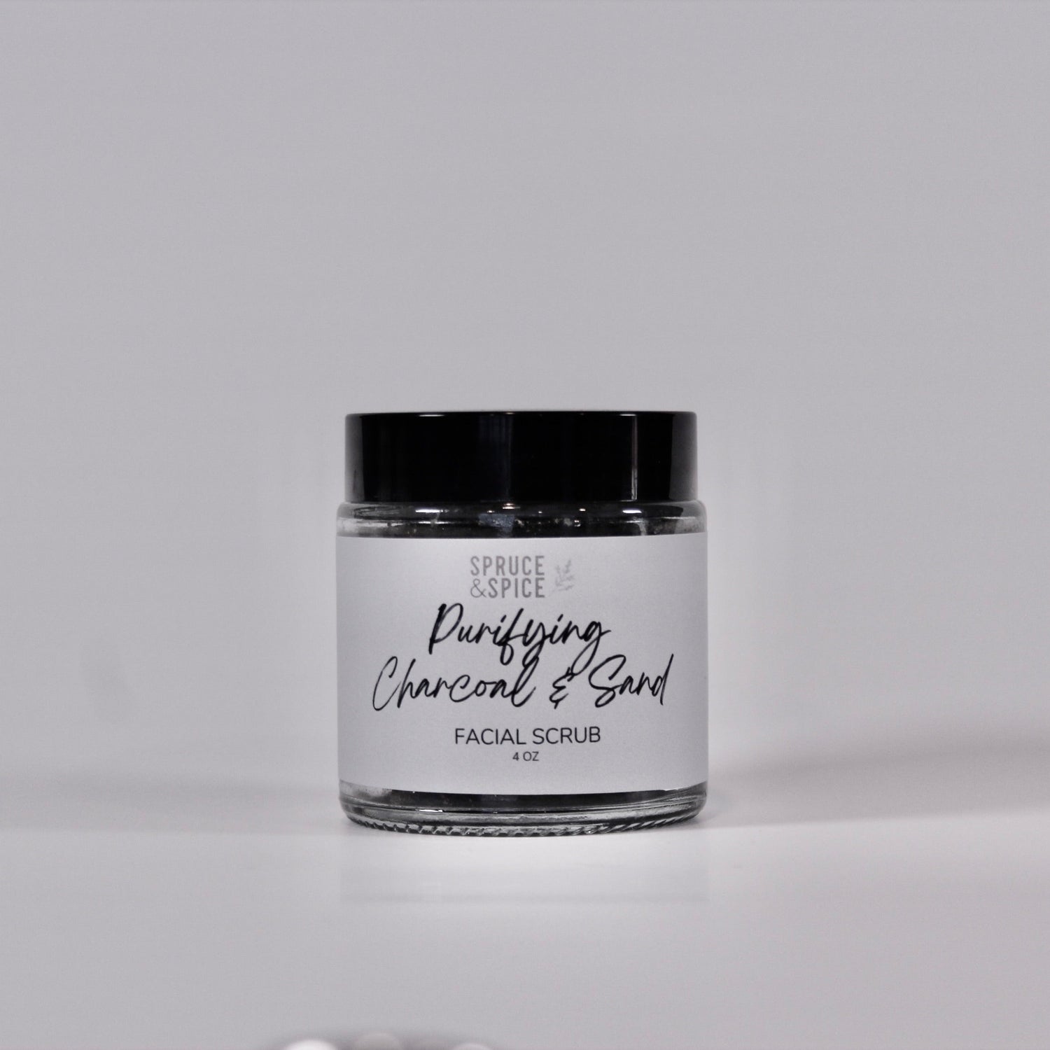 Purifying Charcoal &amp; Sand Facial Scrub | Activated Charcoal Scrub | Detoxifying Scrub |