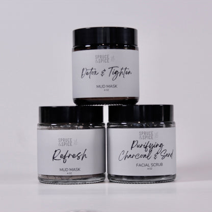Purifying Charcoal &amp; Sand Facial Scrub | Activated Charcoal Scrub | Detoxifying Scrub |