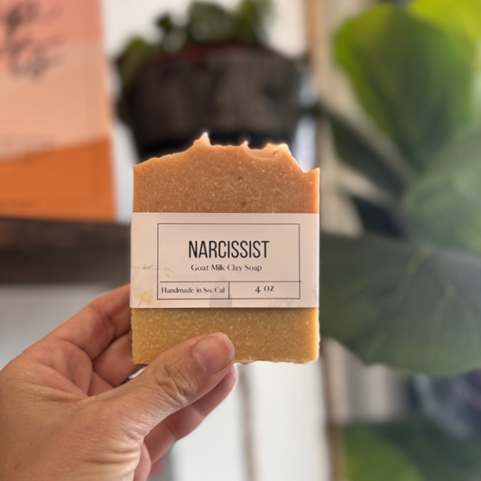 Narcissist Goat Milk Soap | Goat Milk Bar | Sensitive Skin | Soap Top | Artisan Soap | Handmade Soap |