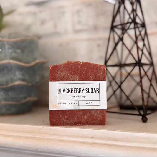 Blackberry Sugar | Phthalate and Paraben Free | Endocrine Disruptor Free | Goat Milk Soap | Goat Milk Bar | Sensitive Skin | Soap Top |  Artisan Soap | Handmade Soap |  Bath and Body |