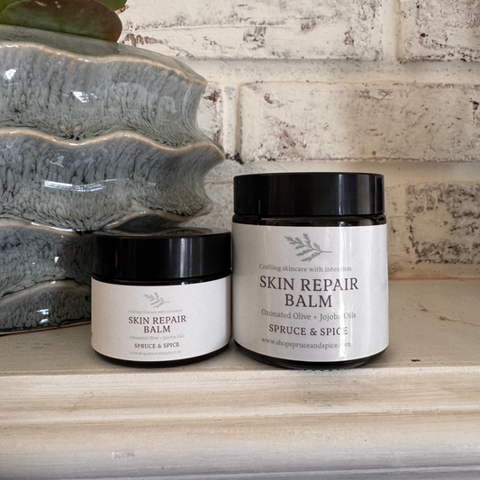 Skin Repair Balm | Ozonated Skincare | Organic Ozonated Olive Oil | Lymphatic drainage balm | Detox balm for skin | Natural lymphatic support | Ozonated olive oil balm | Herbal balm for lymphatic massage