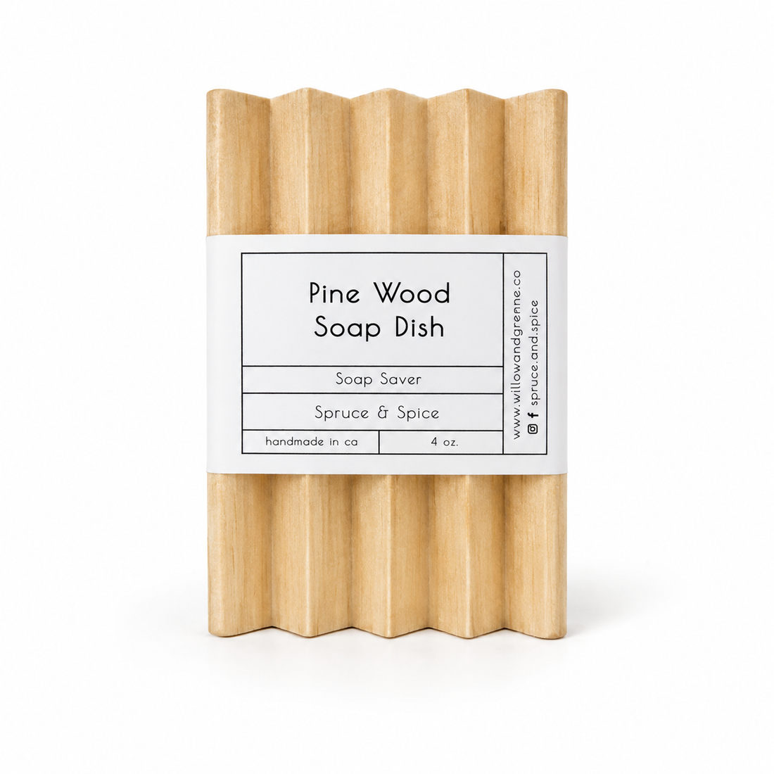 Pine Wood Soap Dish | Soap Saver