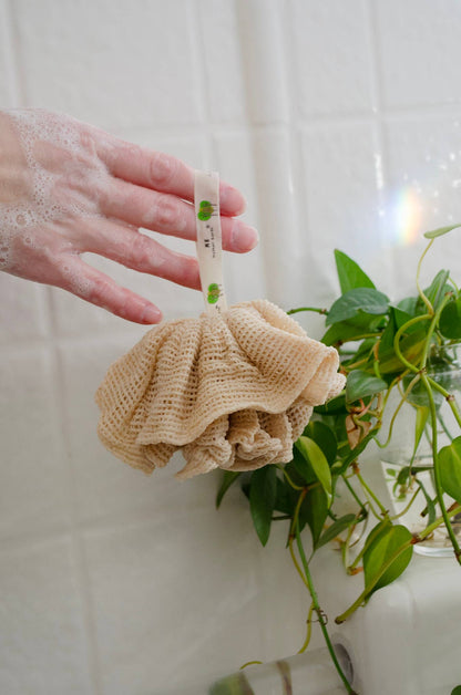 Reusable Cotton Shower Pouf