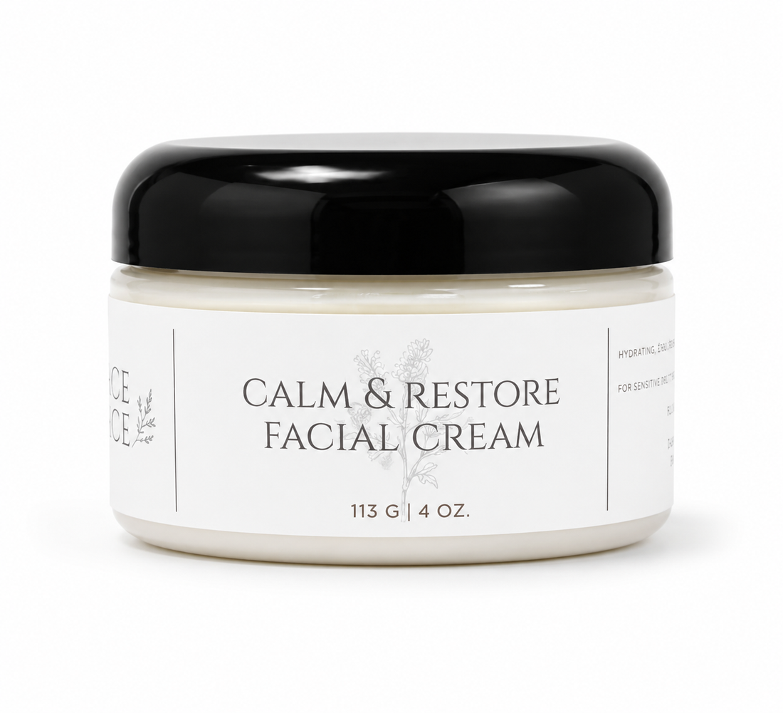 Calm and Restore Facial Cream | All Natural Moisturizer | Essential Oil Lotion |