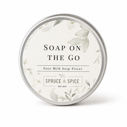 Soap on the Go | Cold Process Soap | Goat Milk Soap | Goat Milk Bar | Sensitive Skin | Soap Top | Soap Scraps | Soap Pieces | Travel Size |